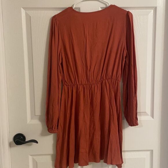EUC SHEIN Rust Mini Dress - Picture 2 of 5